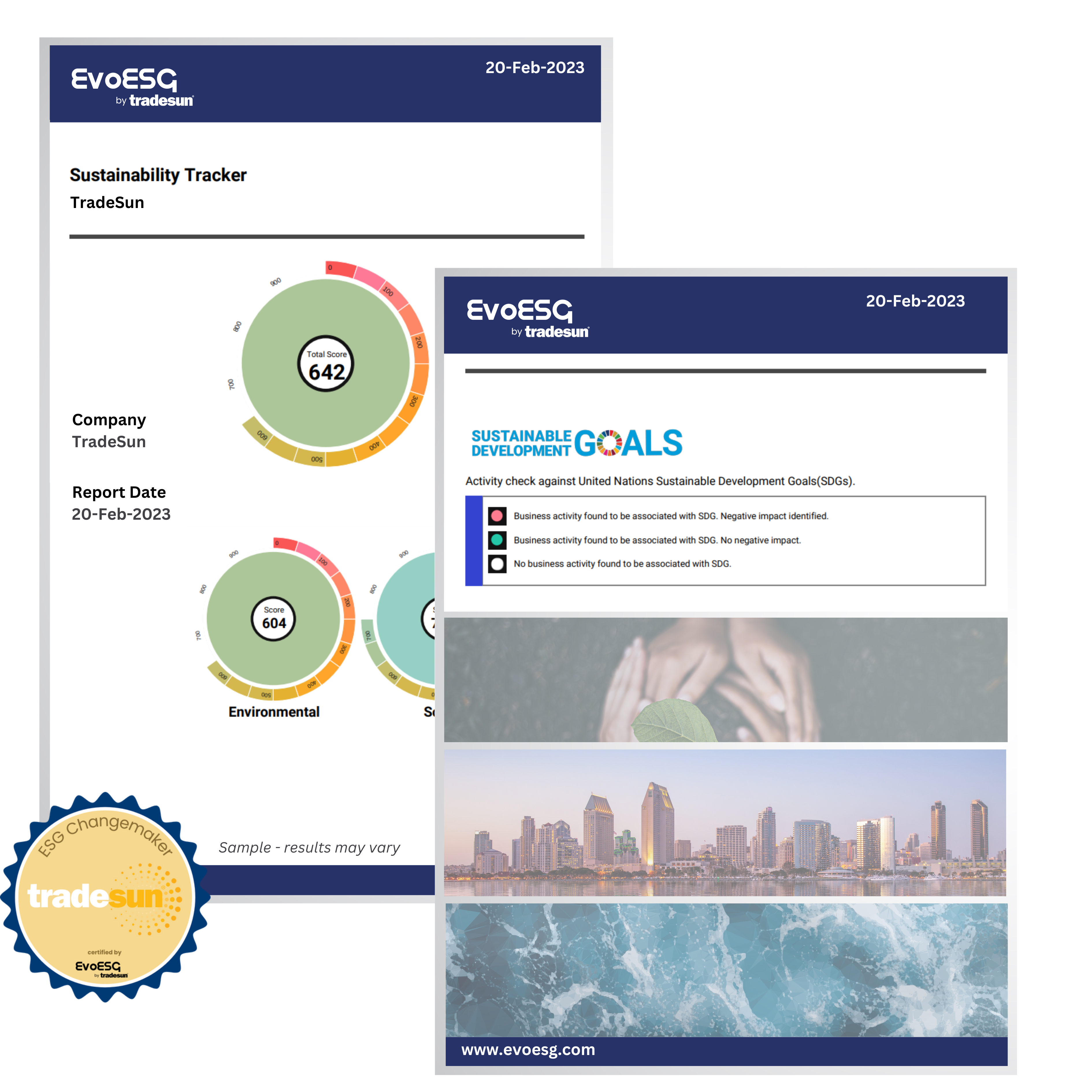 EvoESG - ESG rating report available in 48 hours